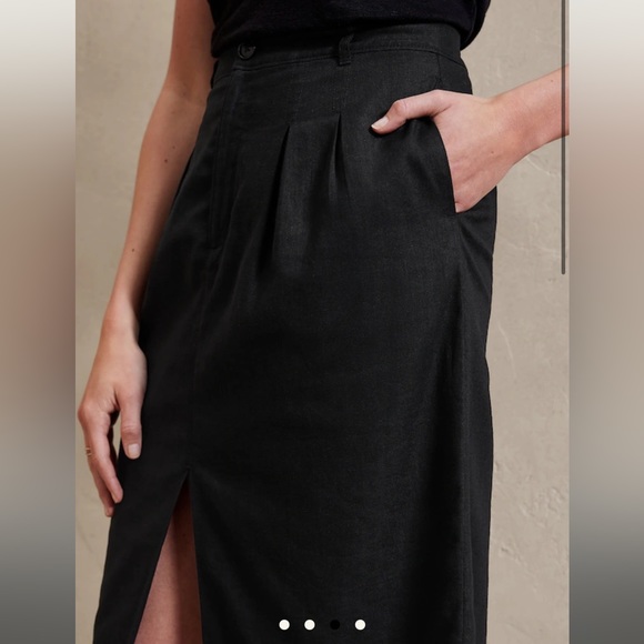Banana Republic Linen-Blend Midi Skirt - Picture 4 of 14